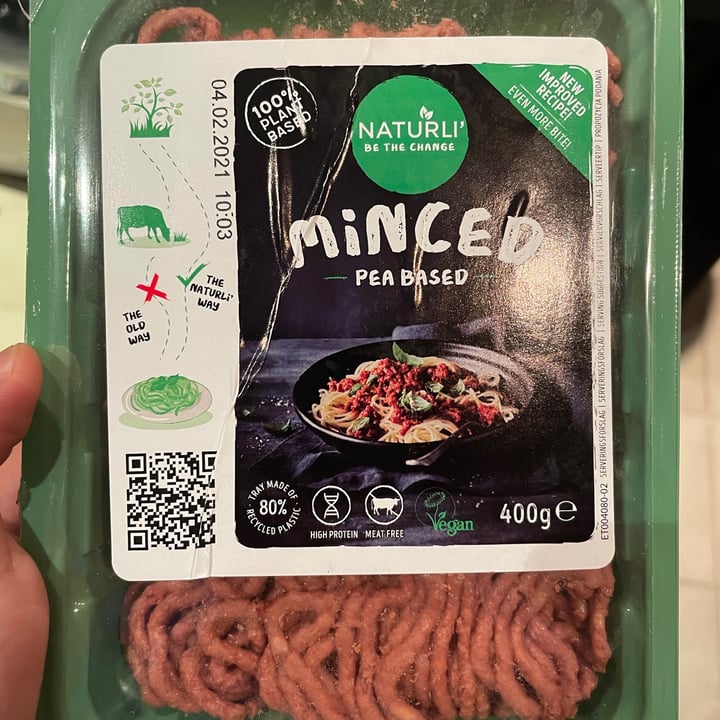 photo of Naturli' Minced shared by @plantbasededo on  31 Jan 2021 - review