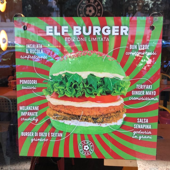 photo of Flower Burger Elf Burger LIMITED EDITION shared by @silviablupin on  07 Dec 2021 - review