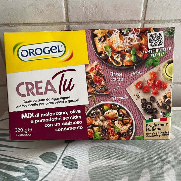 photo of Orogel Crea tu mix di melanzane, olive e pomodorini semidry shared by @giuliettaveg on  03 Jun 2022 - review