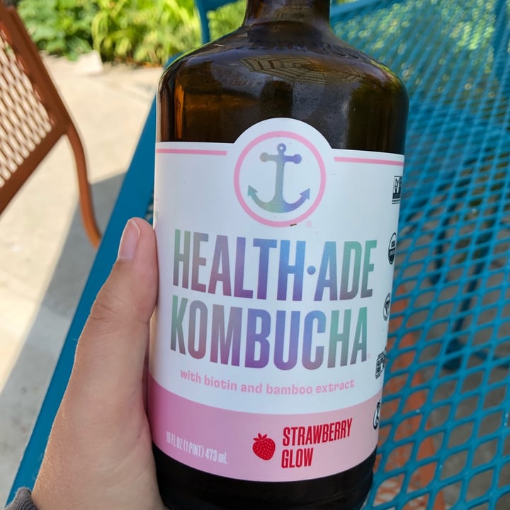 photo of Health-Ade Strawberry glow shared by @ambzmorris on  17 May 2022 - review