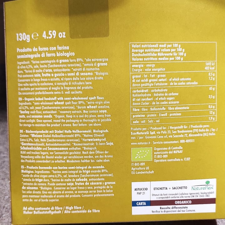 review photo of Natura Sì Lingue di farro semintegrali shared by @ale97 on 24 May 2022 - review