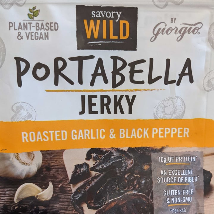 photo of Savory Wild Portabella Jerky - Roasted Garlic And Black Pepper shared by @veg4lifa on  02 Jun 2021 - review