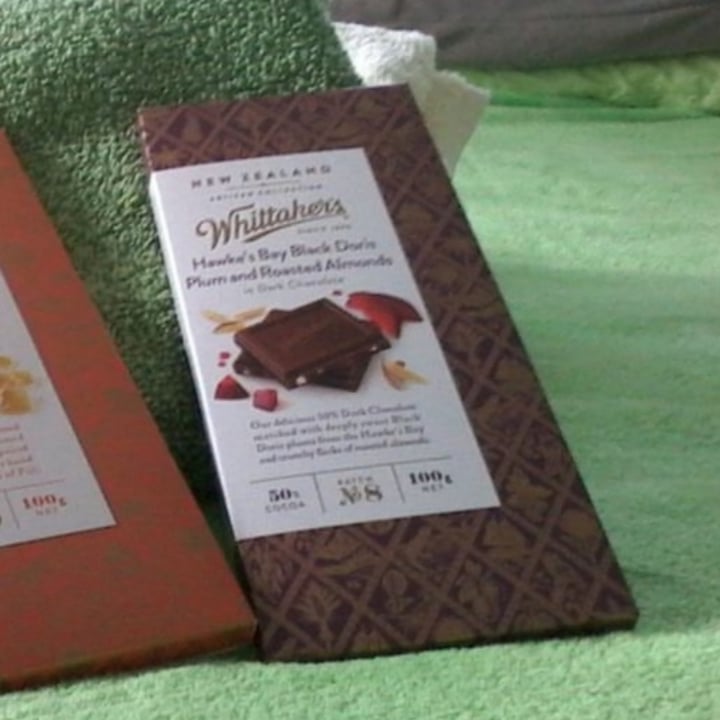 photo of Whittaker's Hawke's Bay Black Doris Plum And Roasted Almonds Dark Chocolate shared by @hennaemilia on  26 Apr 2020 - review
