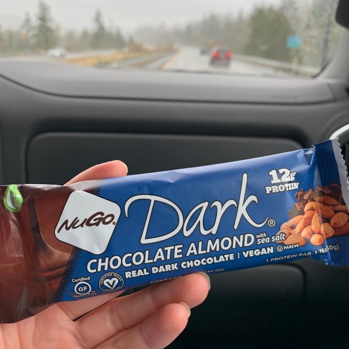 photo of NuGo Dark Chocolate Almond with sea salt shared by @charliefoxtrot3 on  15 Nov 2022 - review