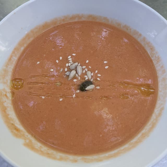 Photo of the dish “Crema De Tomate Con Albahaca”