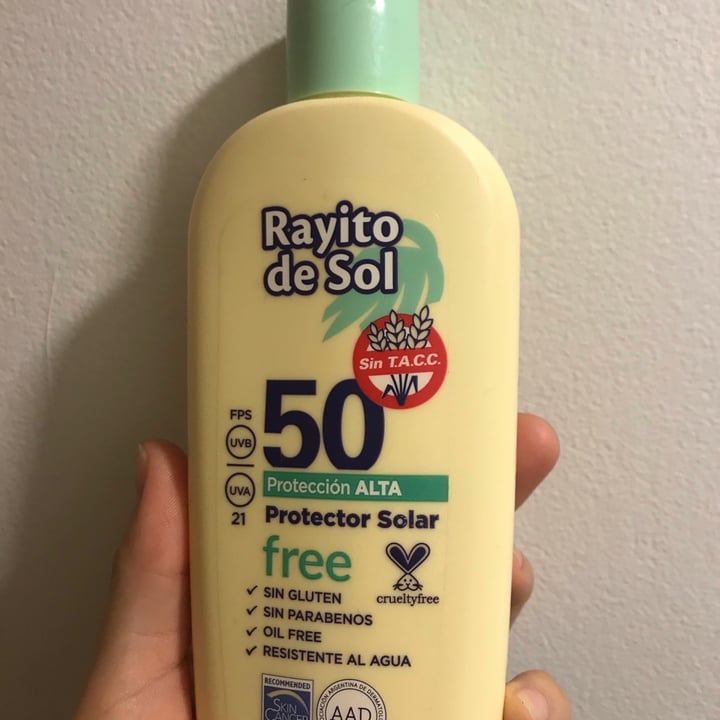 photo of Rayito de Sol Protector Solar Factor 50 UVA 11 shared by @ladybiird on  19 Mar 2021 - review