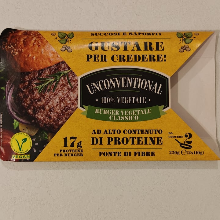 review photo of Unconventional Burger Vegetale Classico - Classic Burger shared by @lucaveg on 19 Nov 2022 - review