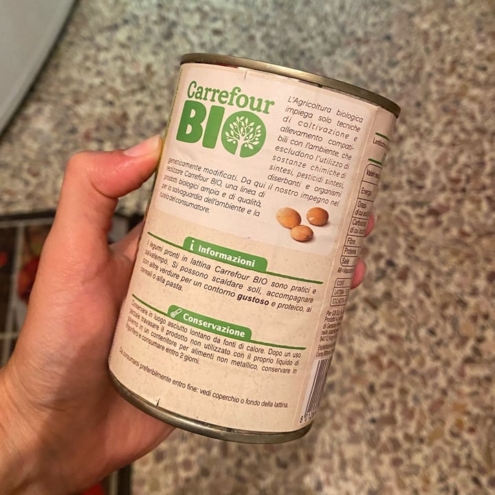 photo of Carrefour Bio Lenticchie shared by @vegpercaso on  16 Aug 2022 - review