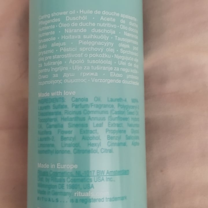 review photo of Rituals Caring shower oil - Sakura shared by @atramveggie on 29 Jun 2021 - review