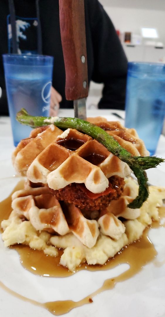 photo of The Modern Vegan Chicken and waffles shared by @kellee00 on  12 Feb 2020 - review