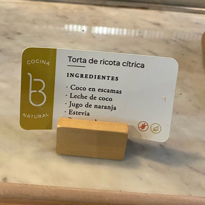 photo of B-Fresh Torta de ricota citrica shared by @inespressable on  17 Oct 2021 - review