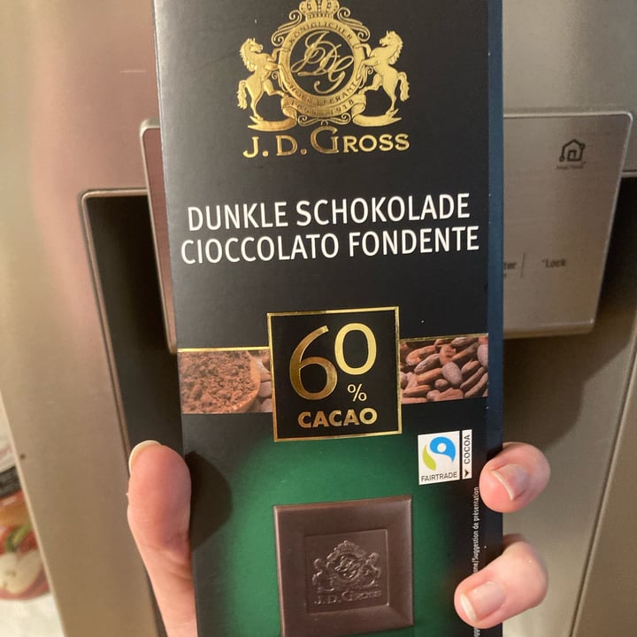 review photo of J. D. Gross Cioccolato Fondente 60% shared by @chp on 30 May 2022 - review