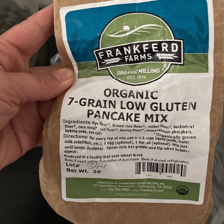 photo of frankferd farms 7 grain low gluten pancake mix shared by @dreamweaver on  28 May 2022 - review