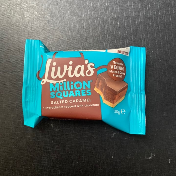 photo of Livia's Million Squares Salted Caramel shared by @frogusvegan on  02 Mar 2021 - review