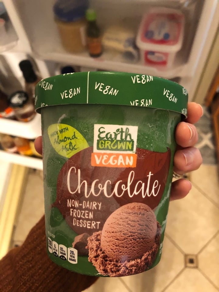 photo of Earth Grown Chocolate Non Dairy Frozen Dessert with Almond Milk shared by @embanks26 on  03 Nov 2019 - review