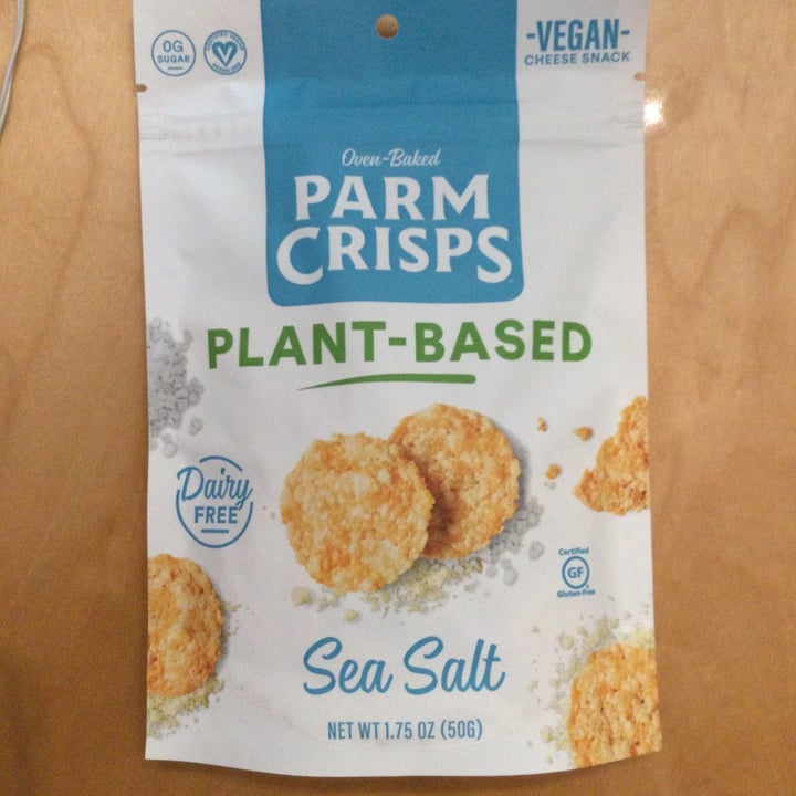 photo of Parm crisps  Sea salt Parm Crisps  shared by @janetisvegan on  24 Oct 2021 - review