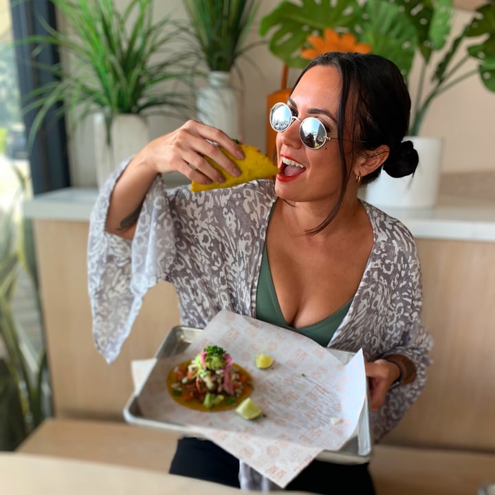 photo of Vibe Organic Kitchen & Juice Jackfruit tacos shared by @stephisvegan on  12 Feb 2021 - review