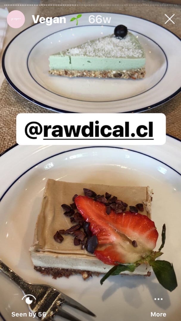 photo of Rawdical Kitchen Pasteles shared by @fabimirandav on  08 Feb 2020 - review