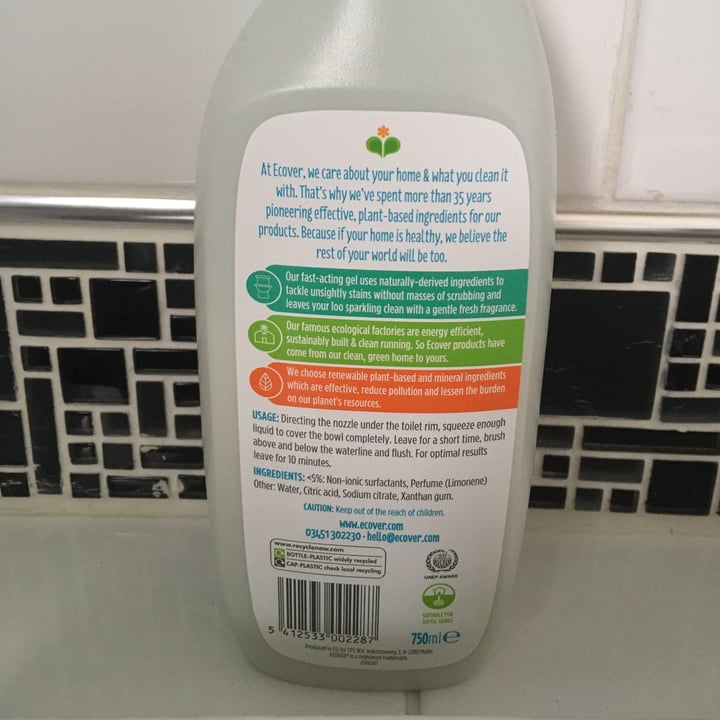 photo of Ecover Toilet Cleaner - Pine & Mint shared by @missykab on  27 Dec 2020 - review