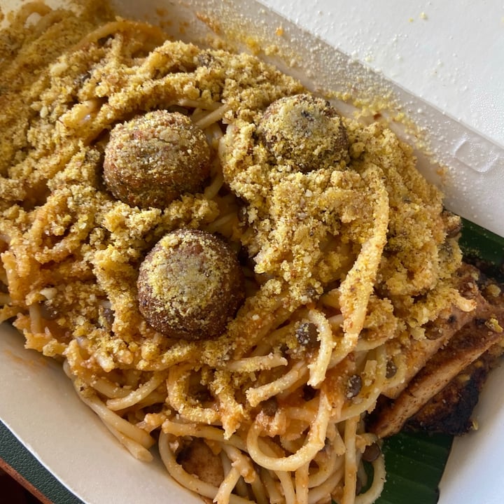 photo of The Sloth Vegan meatball pasta shared by @marieheidi on  30 Sep 2021 - review
