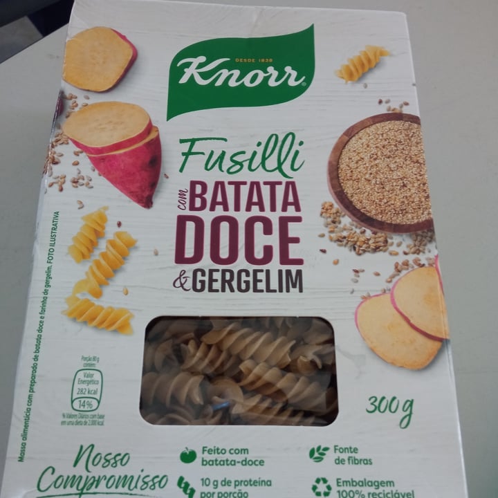 photo of Knorr Fusilli com batata doce e gergelim shared by @sarah14emylle on  18 Oct 2022 - review