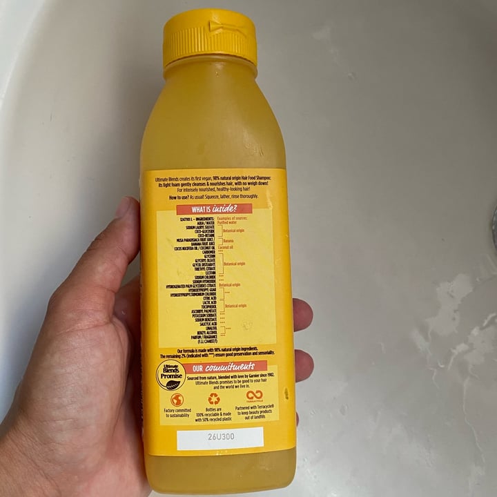 review photo of Garnier Fructis Hair Food Banana Shampoo shared by @larisafalcao on 16 May 2022 - review