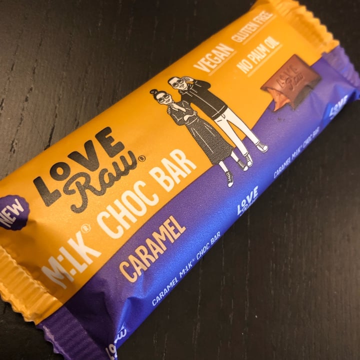 photo of LoveRaw M*lk Chocolate caramel bar shared by @cloudnineberry on  06 Nov 2022 - review