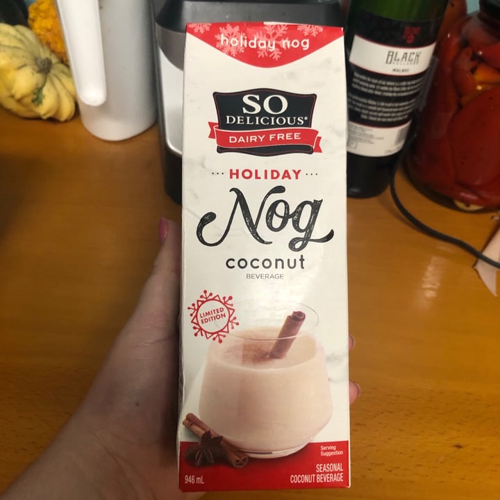 photo of So Delicious Dairy Free Holiday Nog Coconutmilk shared by @ocaeniez on  06 Nov 2020 - review