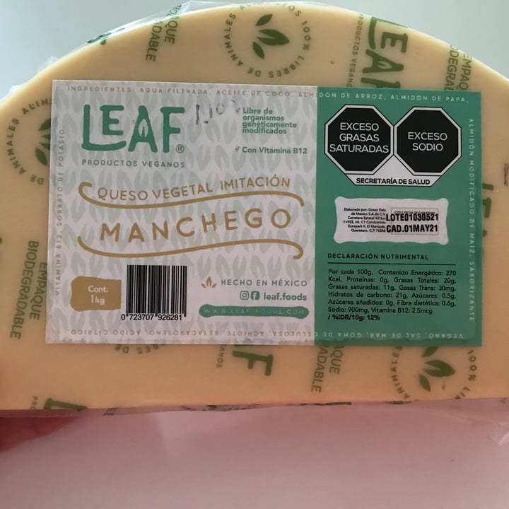 photo of Leaf Queso manchego shared by @gabspp on  04 Feb 2021 - review