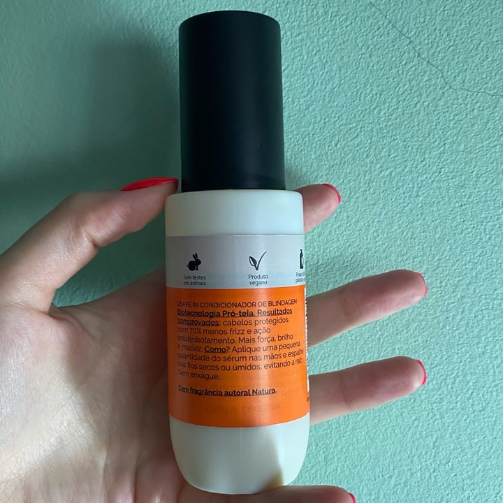 review photo of Natura Sérum de Blindagem shared by @isalorenza on 02 May 2022 - review