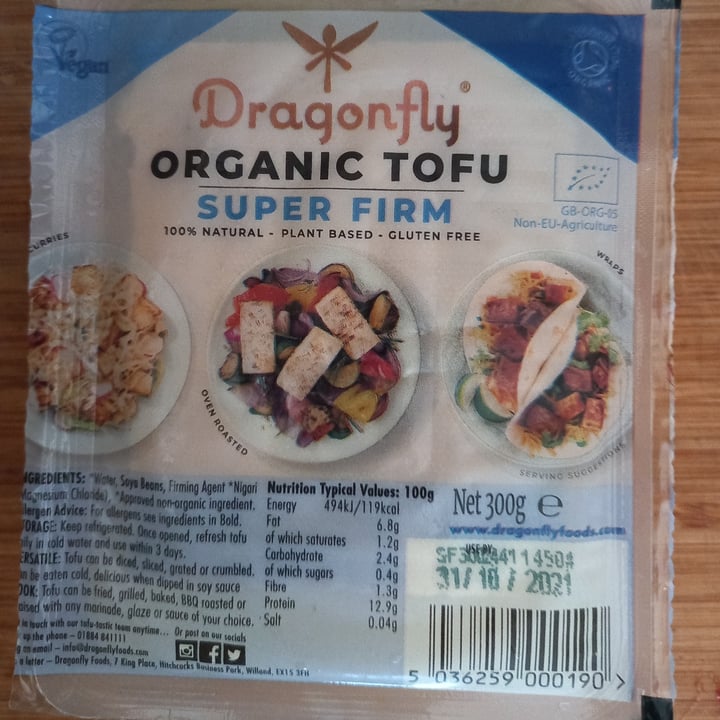 photo of Dragonfly Organic Tofu Super Firm shared by @trailrunningman on  05 Dec 2021 - review