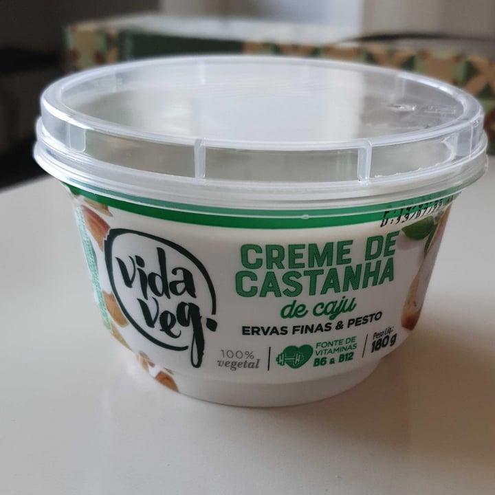 review photo of Vida Veg Creme de Castanha de Caju com Ervas Finas & Pesto shared by @amira7 on 24 May 2022 - review
