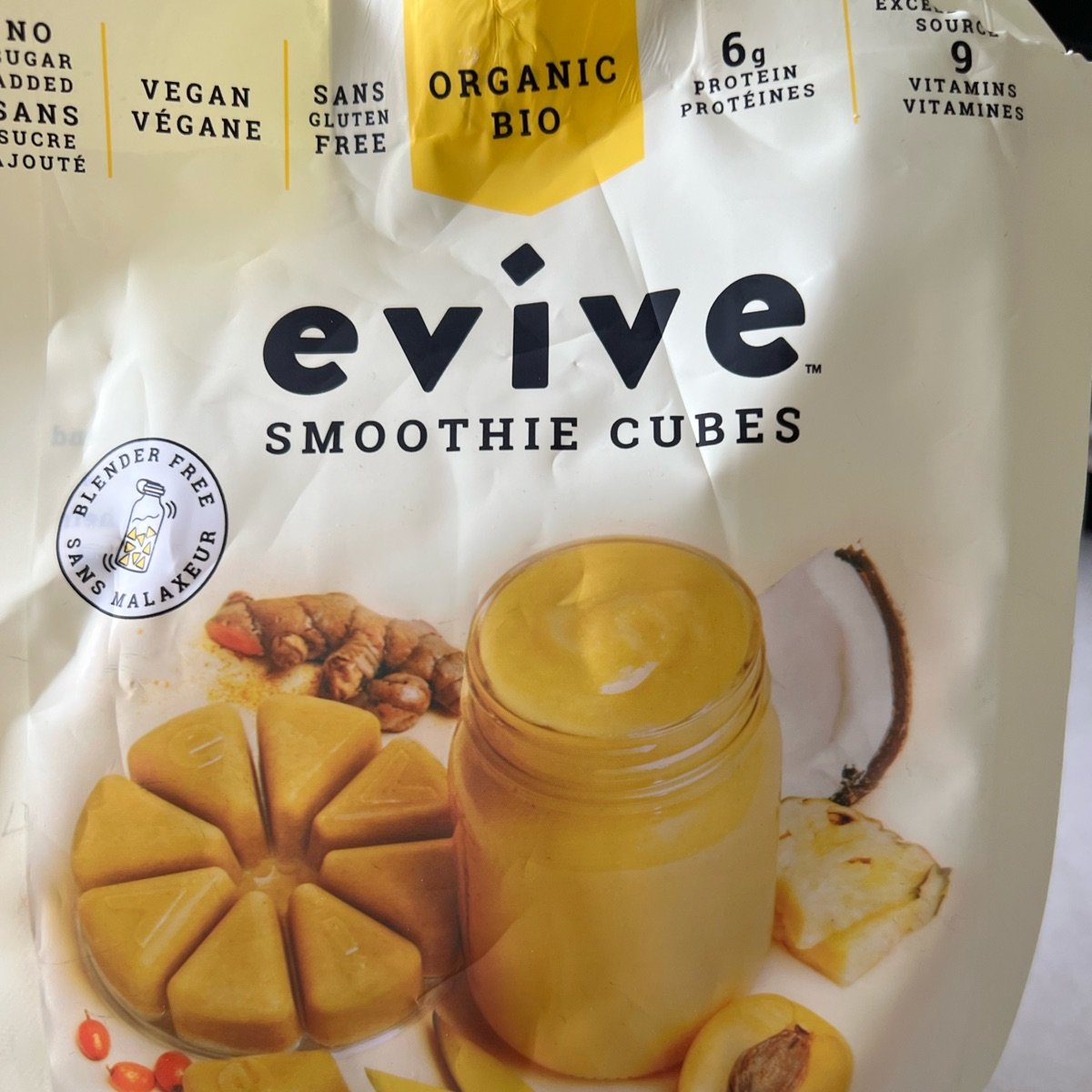 Evive Organic Asana Plant Based Smoothie Cube, 10.58 Ounce -- 8 per case