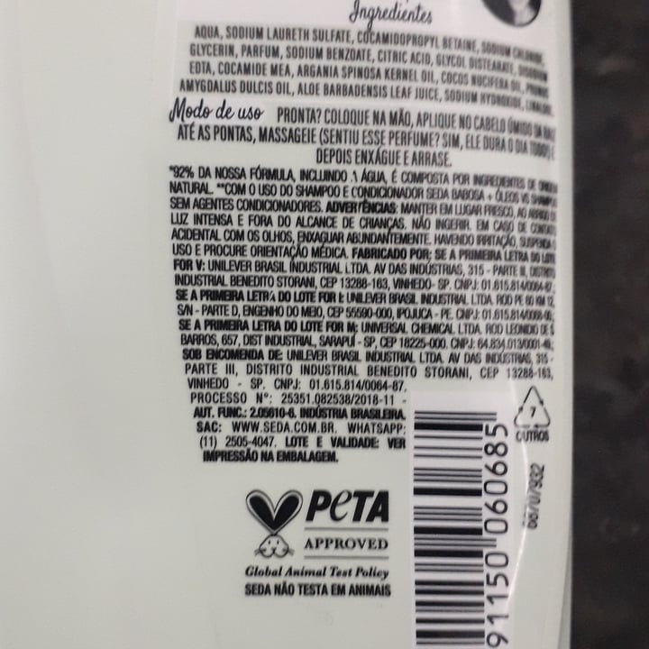 photo of seda shampoo by rayza shared by @alineflavia1985 on  07 Sep 2022 - review