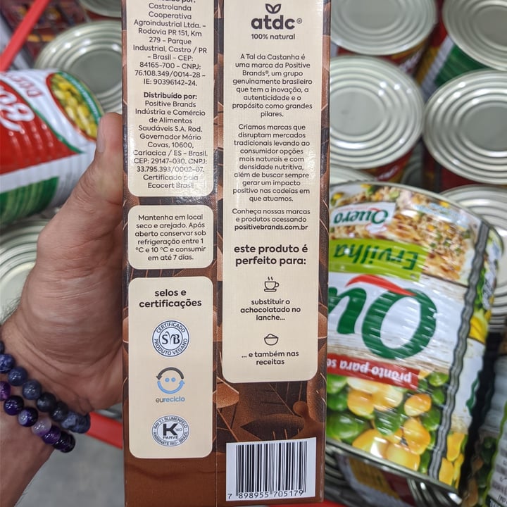 review photo of A Tal da Castanha Bebida vegetal shared by @caiqueoliveira on 21 Apr 2022 - review