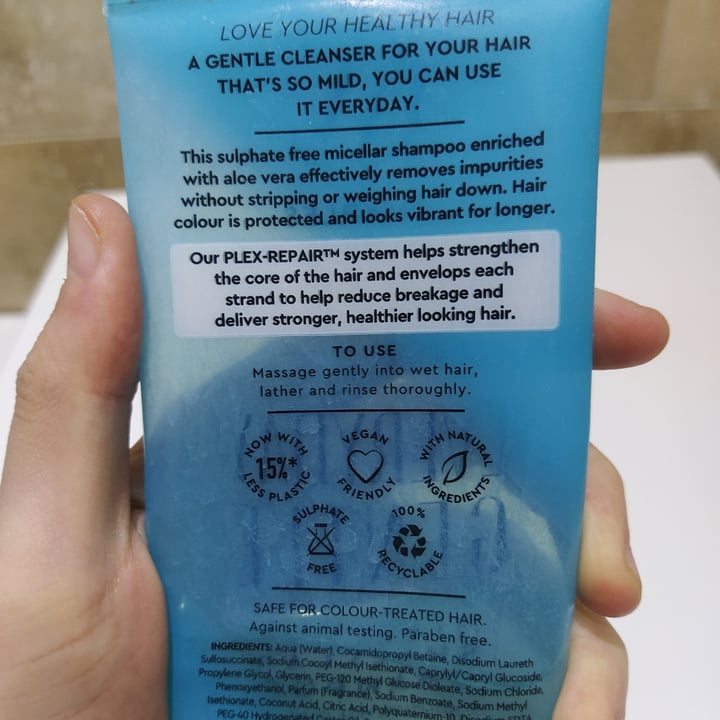 photo of charles worthington Micellar Shampoo shared by @nataliafg on  27 Mar 2022 - review