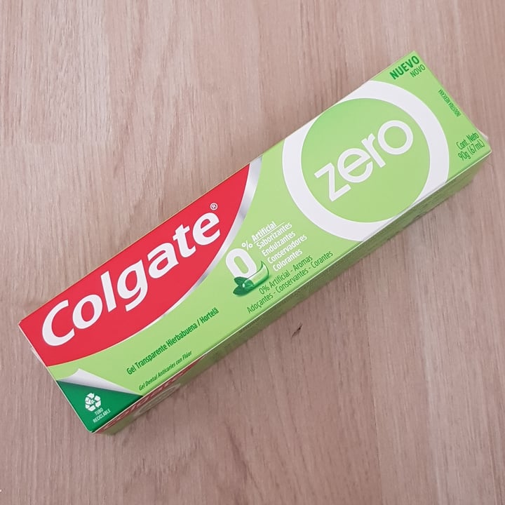 photo of Colgate Zero Gel Transparente Hierbabuena shared by @beckweigmoure on  22 Sep 2022 - review