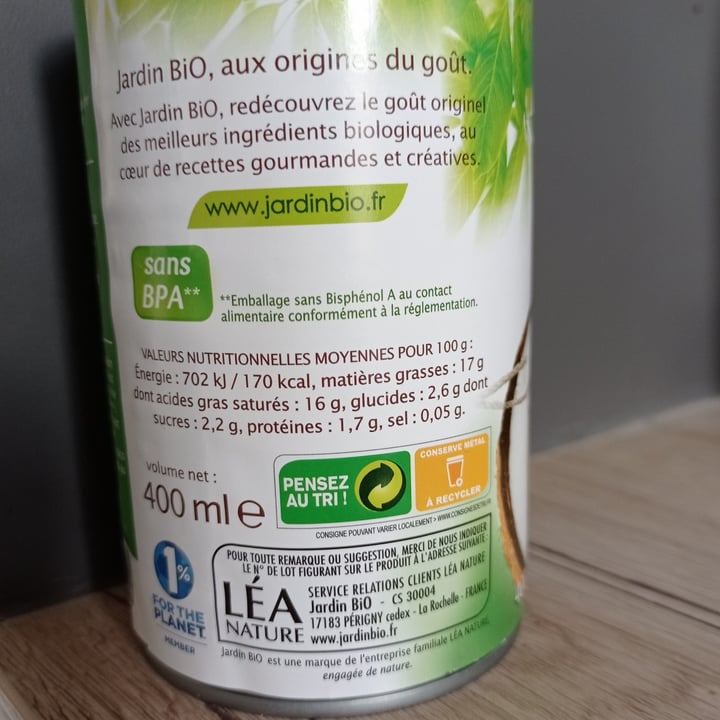 photo of Léa Nature Lait de coco shared by @koyott on  14 Mar 2021 - review