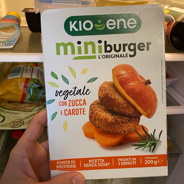 photo of Kioene mini burger carota e zucca shared by @arthurlee on  04 Oct 2022 - review