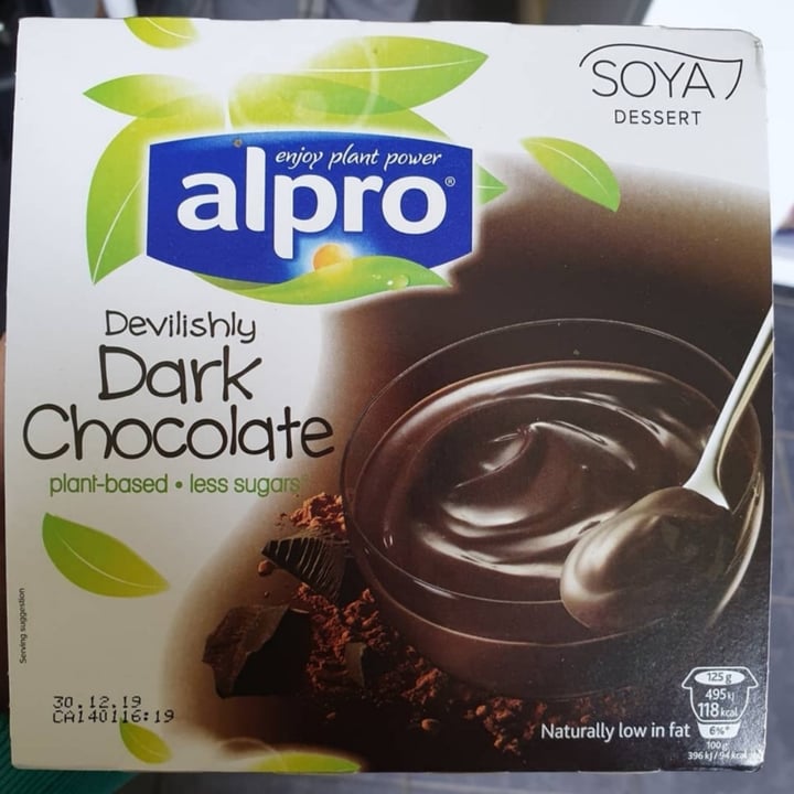 photo of Alpro Devilish Dark Chocolate Dessert shared by @svennilii on  17 Nov 2020 - review