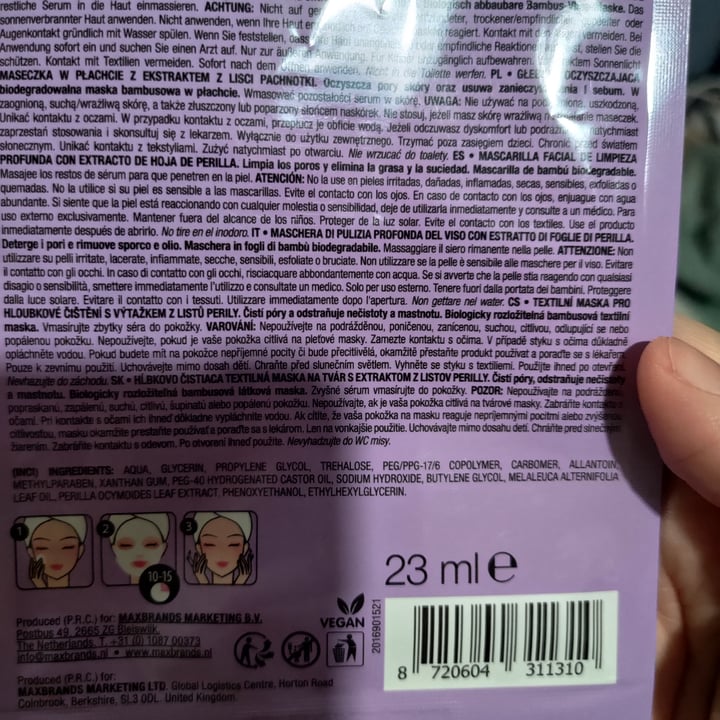 photo of Maxbrands Marketing maschera viso parrot love shared by @luluvicy on  19 Jul 2022 - review