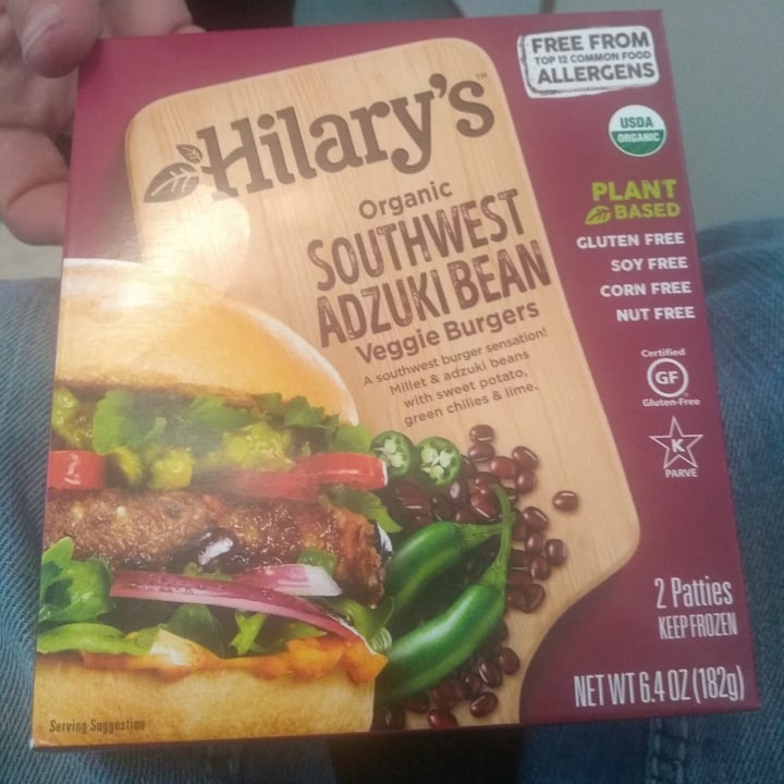 photo of Hilary's Organic Southwest Adzuki Bean Veggie Burgers shared by @quadantics on  02 Apr 2021 - review
