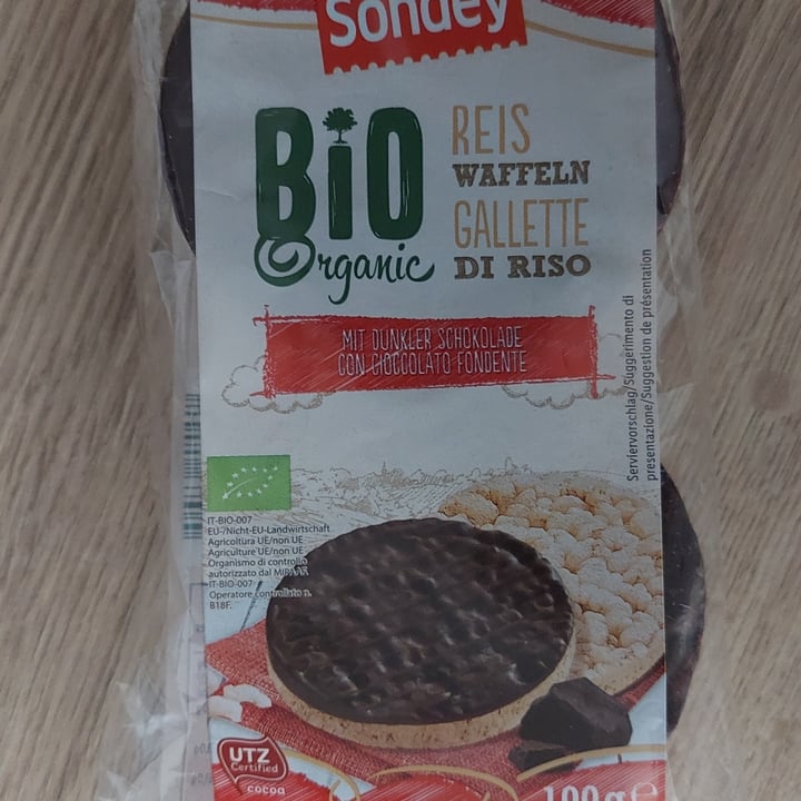 photo of Sondey Bio gallette di riso con cioccolato fondente shared by @acsecnarf on  10 Dec 2021 - review