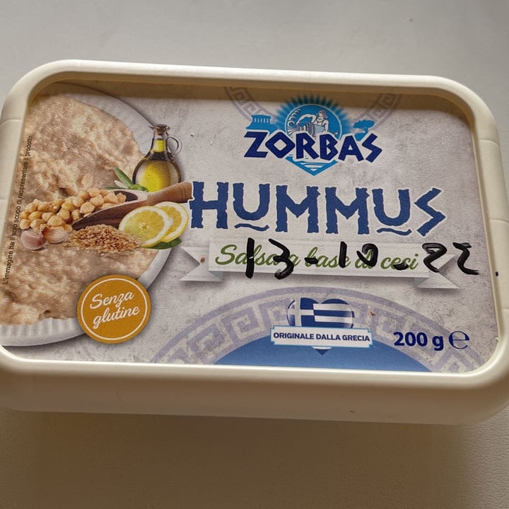 photo of Hummus Zorbas Hummus Di Ceci shared by @antoniettadaria on  01 Sep 2022 - review