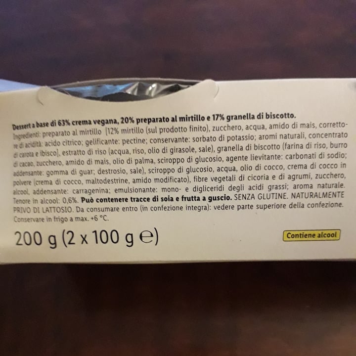 review photo of Vemondo Cheesecake vegana al mirtillo shared by @giuliaval on 25 Jun 2022 - review