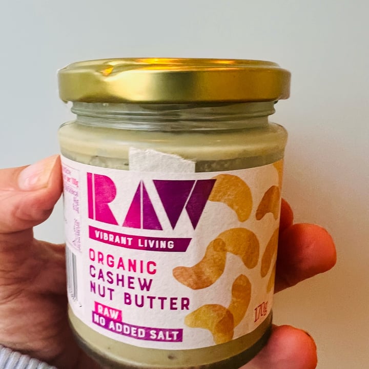 photo of RAW Vibrant Living organic cashew nut butter shared by @joamit on  23 Nov 2022 - review