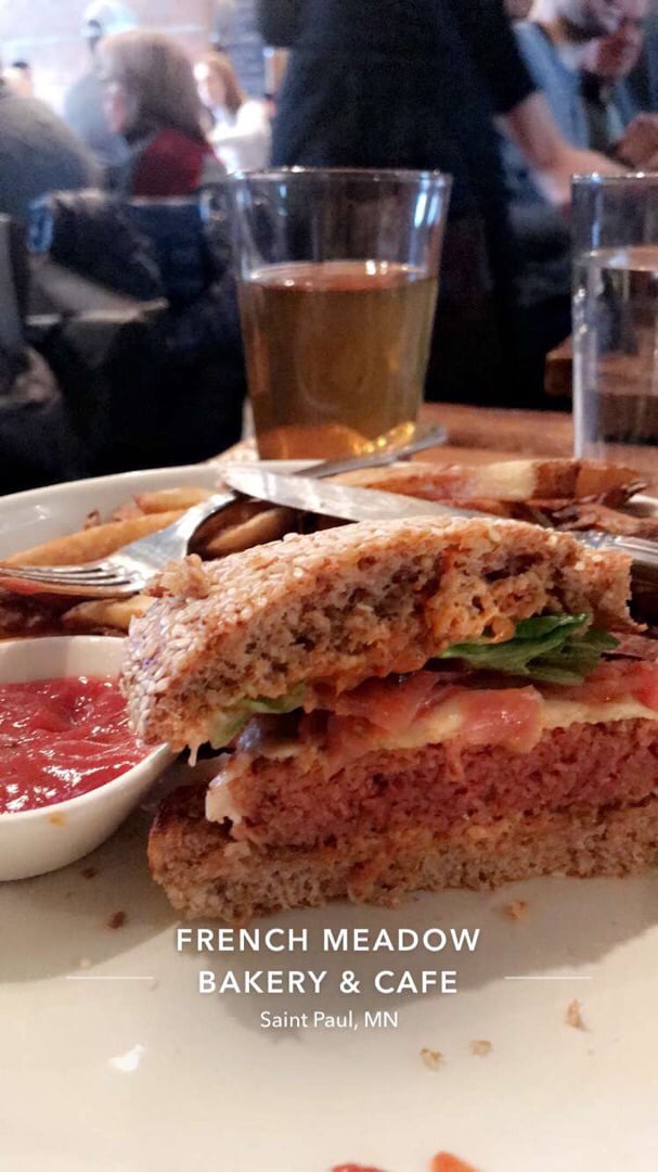 photo of French Meadow Bakery & Café Plant Burger shared by @kristalslange on  19 Feb 2019 - review