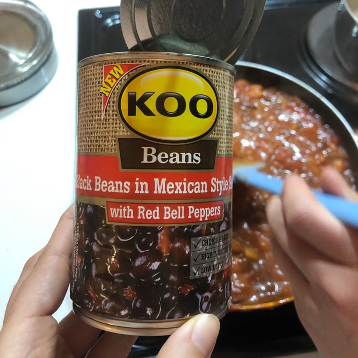 photo of Koo Black beans in Mexican style sauce shared by @jordyb on  30 Aug 2020 - review
