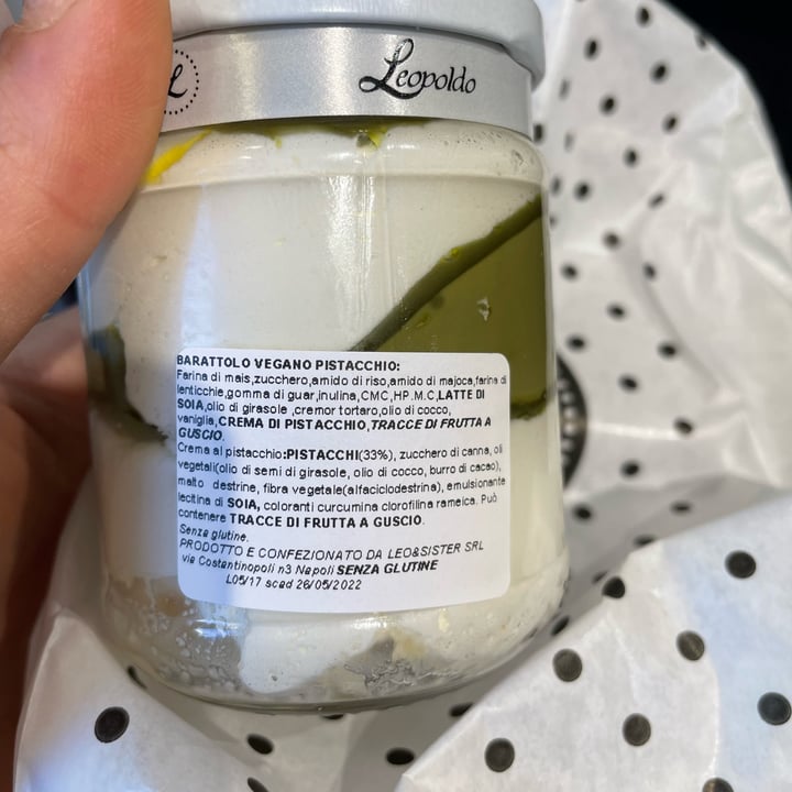 review photo of Leopoldo Cafebar Barattolino Vegano Al Pistacchio shared by @isabellatramontano on 19 May 2022 - review