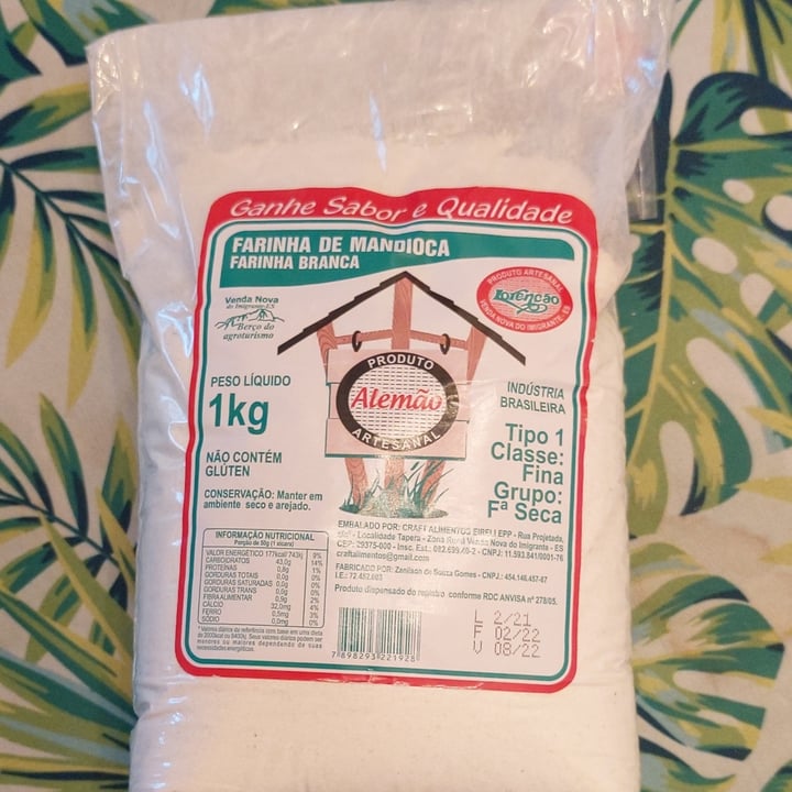 review photo of Craft Alimentos Eireli Ltda Farinha De Mandioca shared by @luciapinhel on 05 May 2022 - review